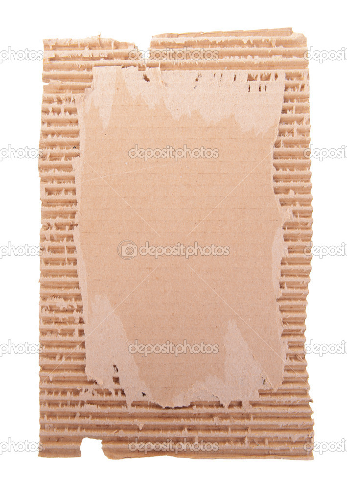 Cardboard isolated on white