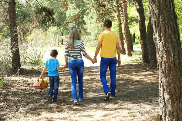 Famiglia felice nel parco — Foto Stock