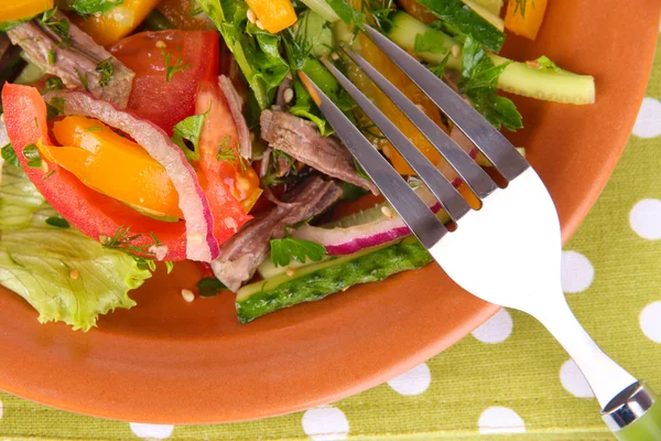 Говяжий салат в миске — стоковое фото