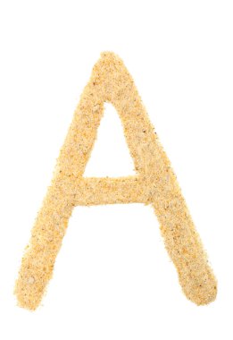 kum mektup üzerinde beyaz izole