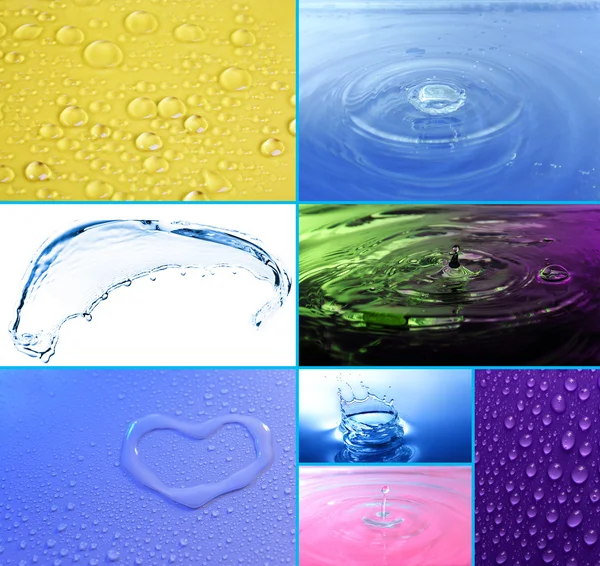 Collage acqua — Foto Stock