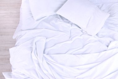 dağınık yatak yakın çekim