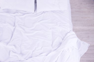 dağınık yatak yakın çekim