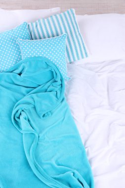 dağınık yatak yakın çekim