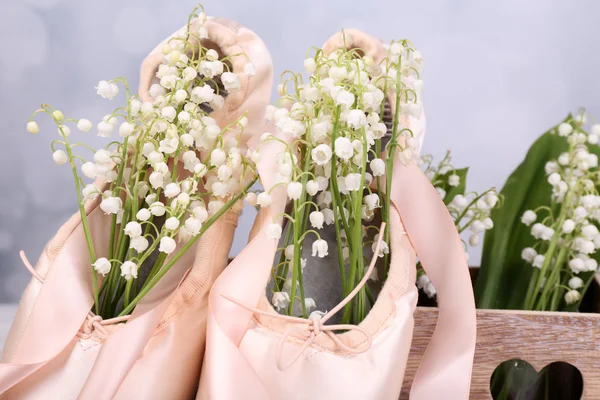Beautiful lilies of the valley in pointes — Stock Photo, Image