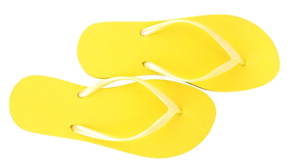 Bright flip-flops isolated on white — Stock Photo, Image