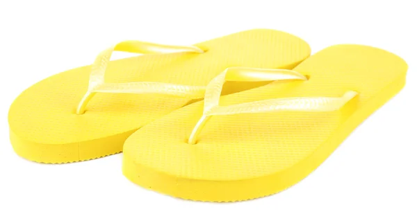 Helle Flip-Flops isoliert auf weiß — Stockfoto