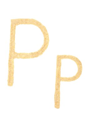 kum mektup üzerinde beyaz izole