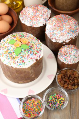 Mutfakta hazırlanması Paskalya kek