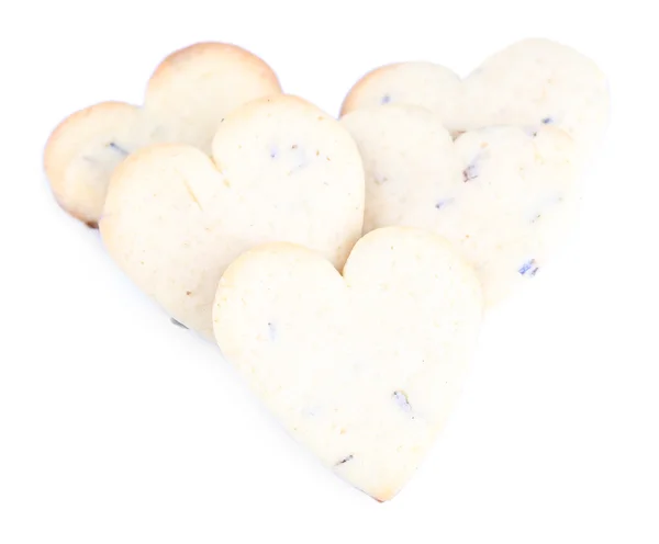 Galletas de lavanda aisladas en blanco — Foto de Stock