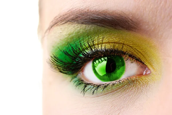 Mooie kleurrijke ogen close-up — Stockfoto