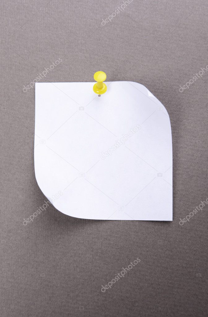 Empty paper sheet on grey background