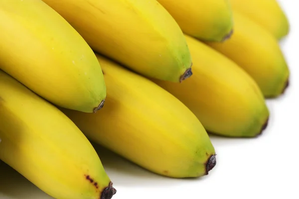 Ramo de mini plátanos aislados en blanco —  Fotos de Stock
