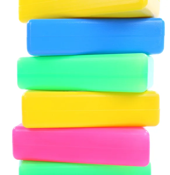 Plastic colorful blocs — Stock Photo, Image