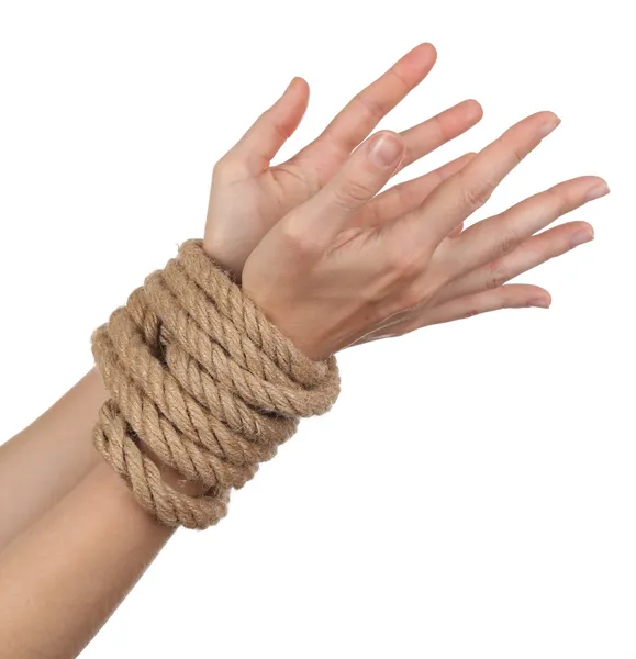 Tied hands — Stock Photo, Image