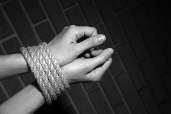 Tied hands — Stock Photo, Image