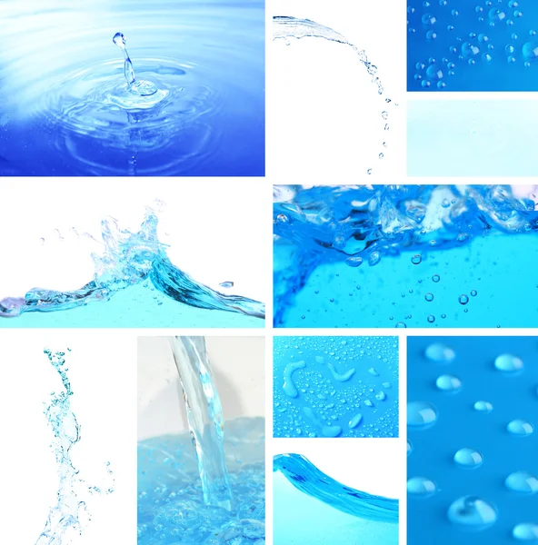 水のコラージュ — ストック写真