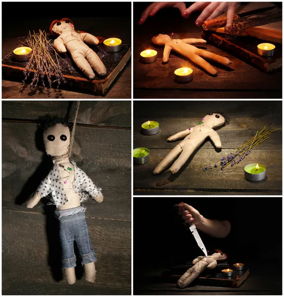 Voodoo collage — Stockfoto