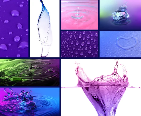 Water collage — Stock Photo, Image