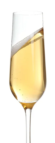 喝杯香槟，孤立的白色衬底上 — 图库照片