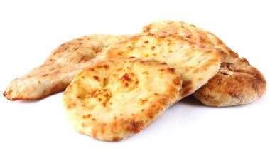 pita ekmekler beyaz izole