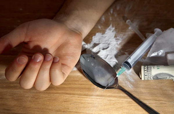 Problems with illegal drugs — Stock Photo, Image