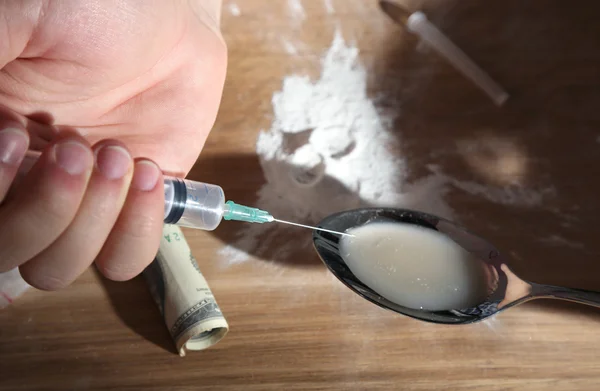 Problems with illegal drugs — Stock Photo, Image