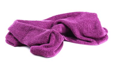 renkli havlu üzerinde beyaz izole