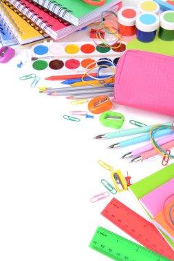 parlak okul malzemeleri yakın çekim