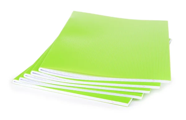 Lichte notebooks geïsoleerd op wit — Stockfoto