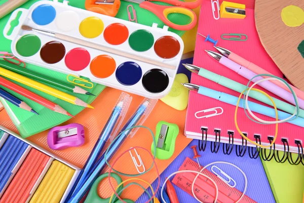 parlak okul malzemeleri yakın çekim