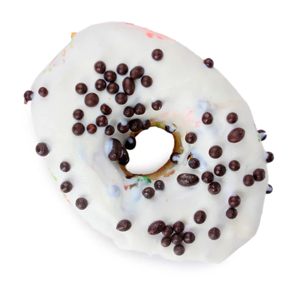 Zoete donut geïsoleerd op wit — Stockfoto
