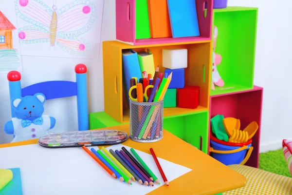 Interno di aula a scuola — Foto Stock