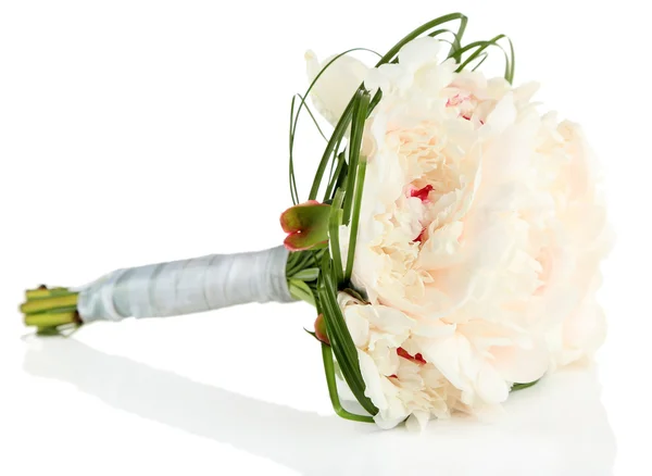 Beautiful wedding bouquet isolated on white — Stock Photo, Image