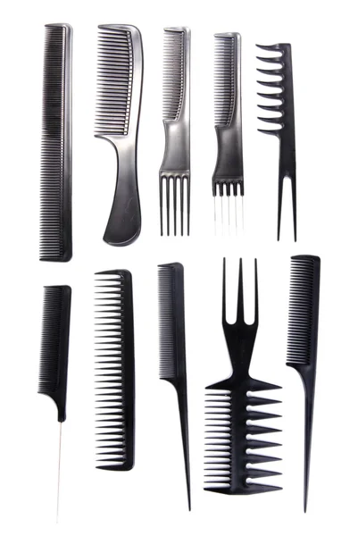 Professional combs isolated on white — Stock Photo, Image