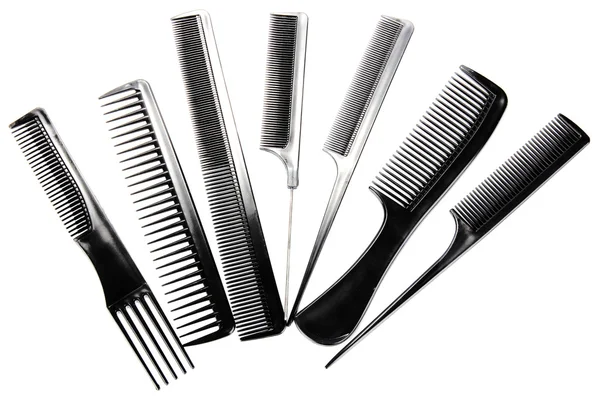 Professional combs isolated on white — Stock Photo, Image