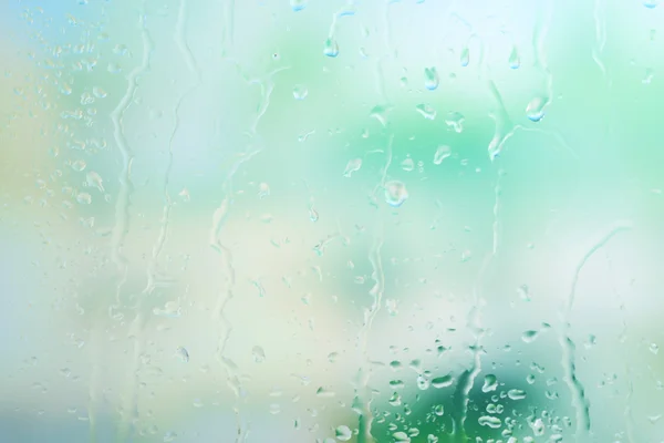 Glass with natural water drops — Stock Photo, Image