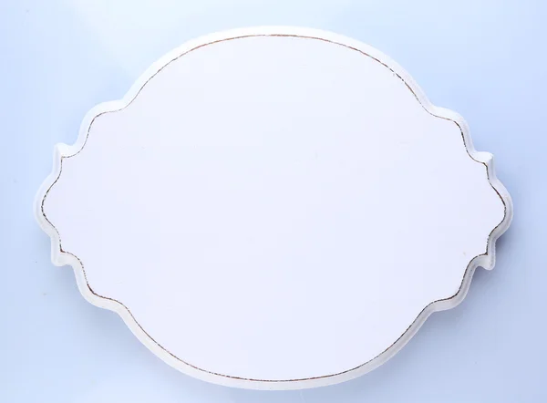 Wooden tray isolated on white — Stock Photo, Image