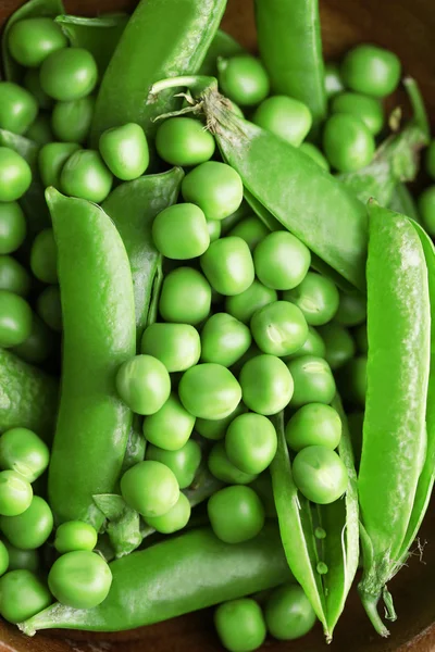 Green peas background — Stock Photo, Image