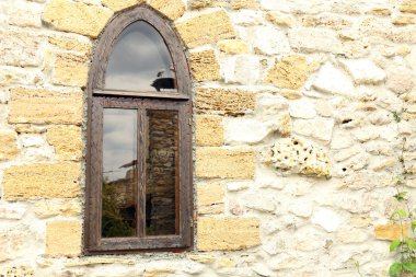 eski retro ahşap pencere