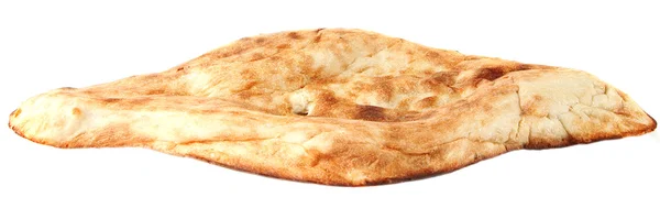 Pita ekmeği üzerine beyaz izole — Stok fotoğraf