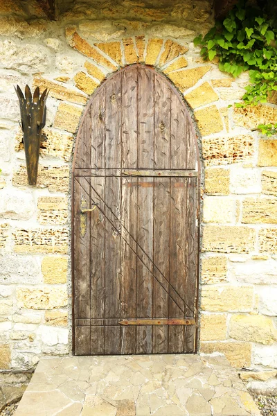 Wooden retro door — Stock Photo, Image