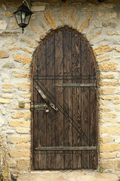 Wooden retro door — Stock Photo, Image