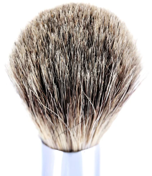 Escova de barbear isolada em branco — Fotografia de Stock