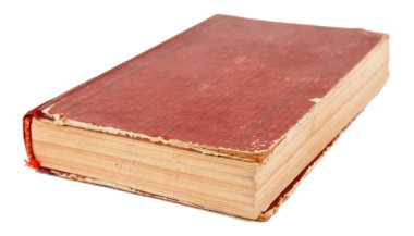 Beyazda izole edilmiş eski kitap