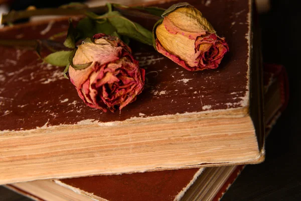 Old books on table close-up — Stock Photo, Image