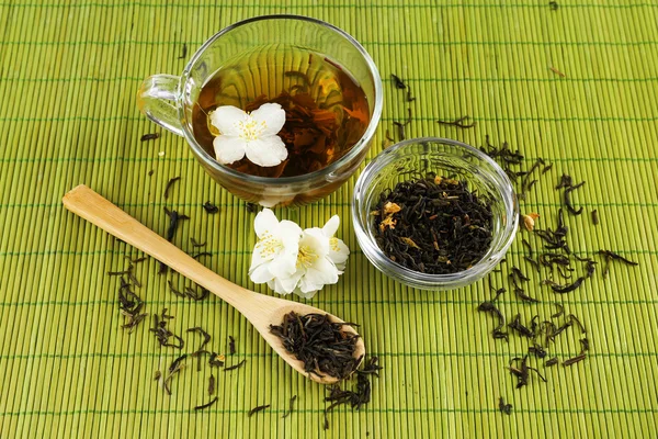 Jasmine tea on table — Stock Photo, Image