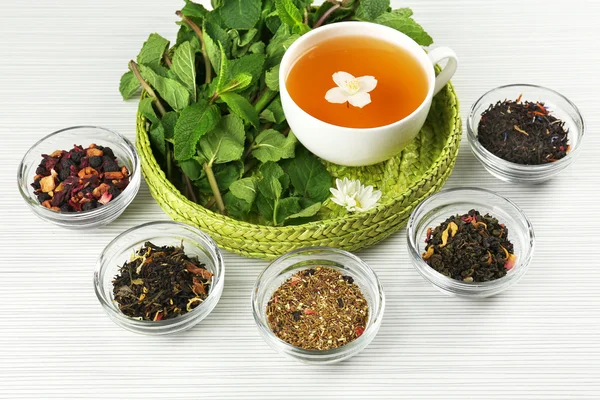 Assortment of tea on table — Stock Photo, Image