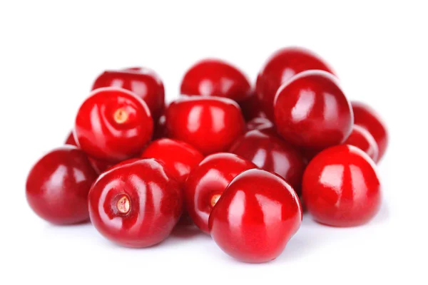 Cerises douces isolées sur blanc — Photo