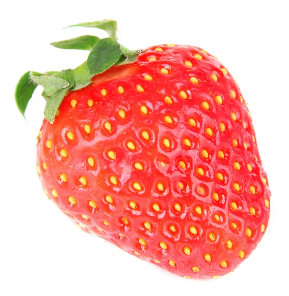 Söta jordgubbar isolerad på vit — Stockfoto